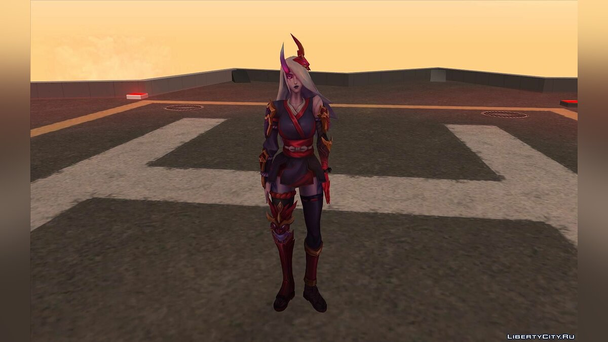 Скачать Blood Moon Katarina из Лиги Легенд для GTA San Andreas