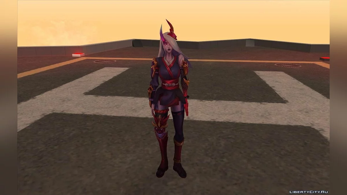 Blood Moon Katarina из Лиги Легенд / GTA San Andreas