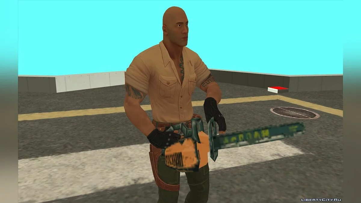 Dr. Smolder Bravestone из фильма Джуманджи / The Rock  / GTA San Andreas