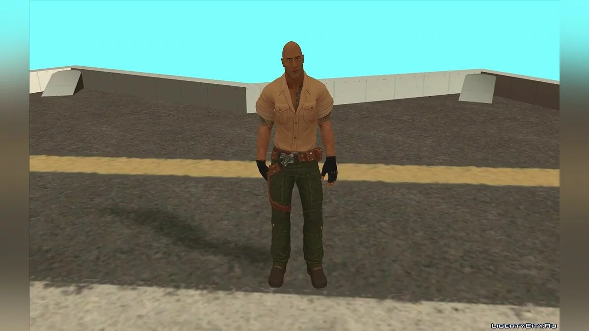Dr. Smolder Bravestone из фильма Джуманджи / The Rock  / GTA San Andreas