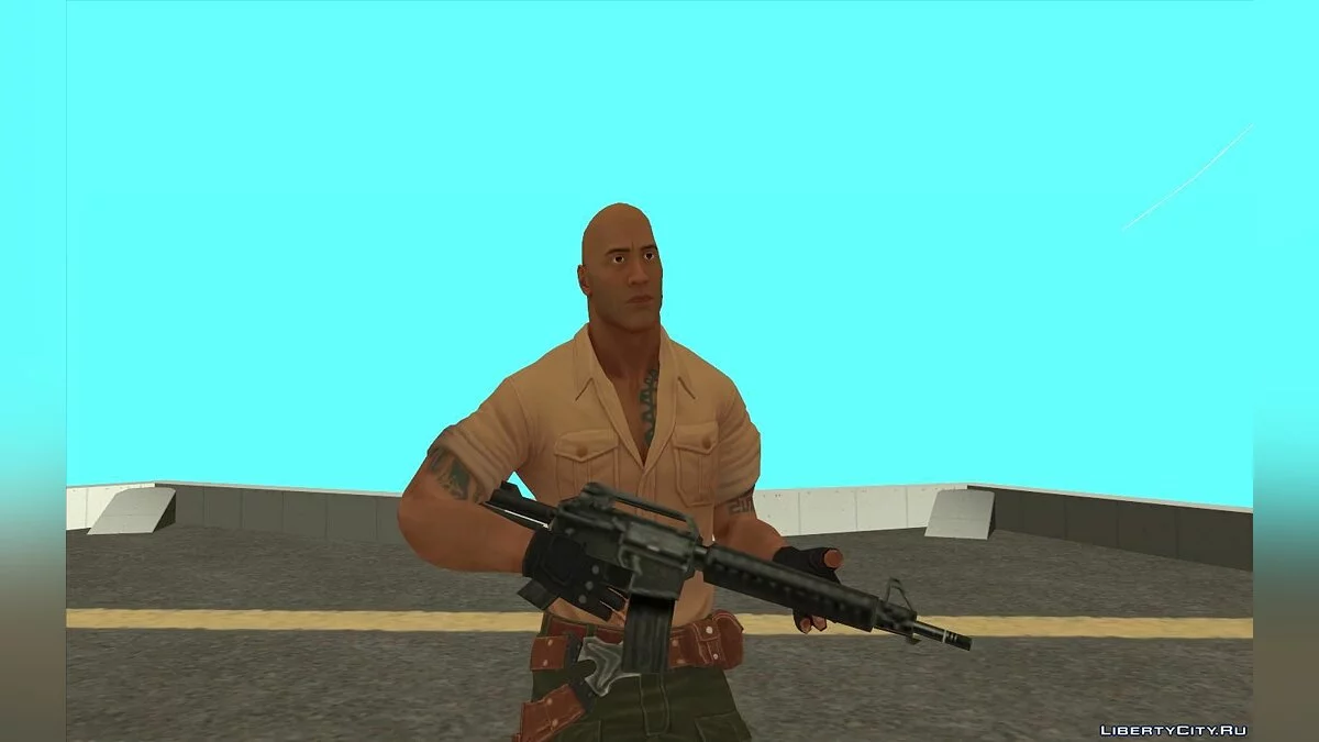 Dr. Smolder Bravestone из фильма Джуманджи / The Rock  / GTA San Andreas