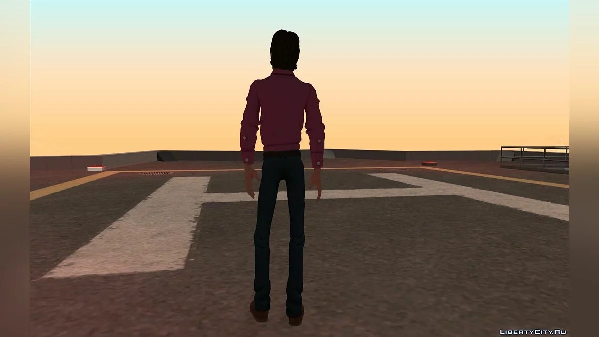 Джон Леннон из игры The Beatles Rockband / GTA San Andreas
