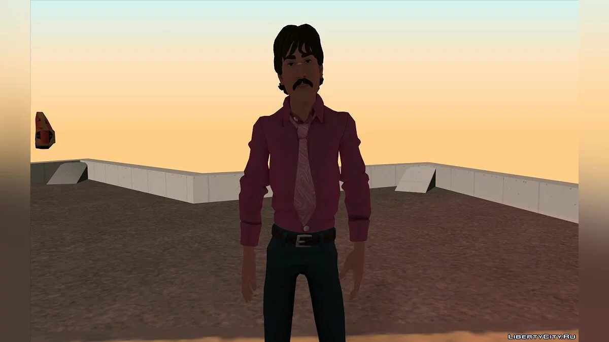 Джон Леннон из игры The Beatles Rockband / GTA San Andreas