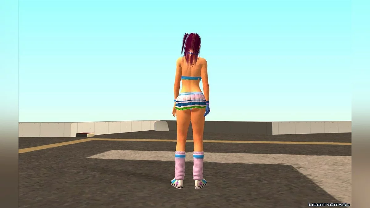 Хонока из Dead or Alive 5 в форме черлидера / GTA San Andreas
