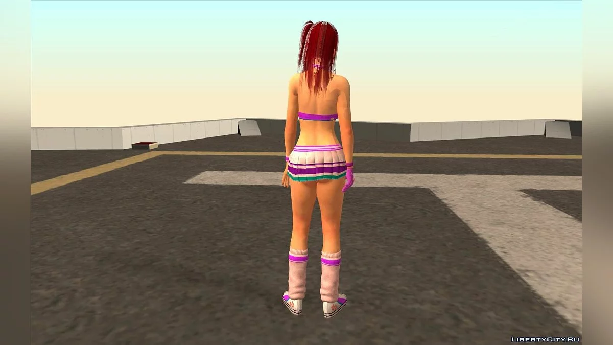 Хонока из Dead or Alive 5 в форме черлидера / GTA San Andreas