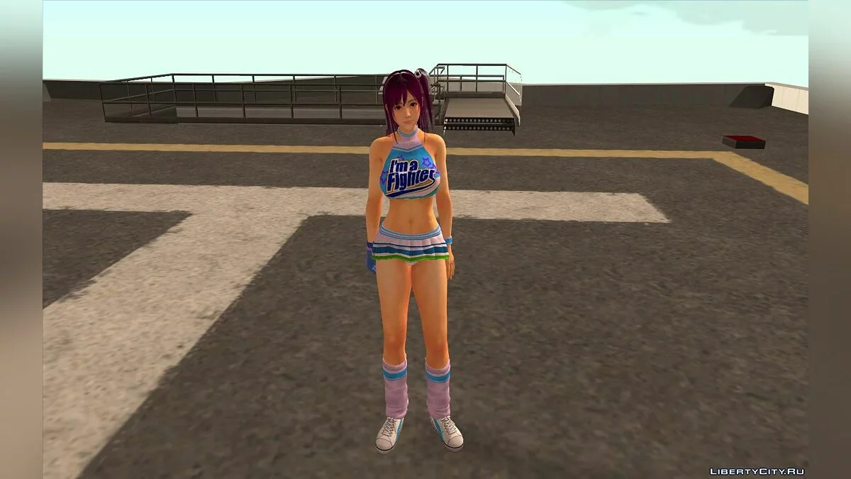 Хонока из Dead or Alive 5 в форме черлидера / GTA San Andreas