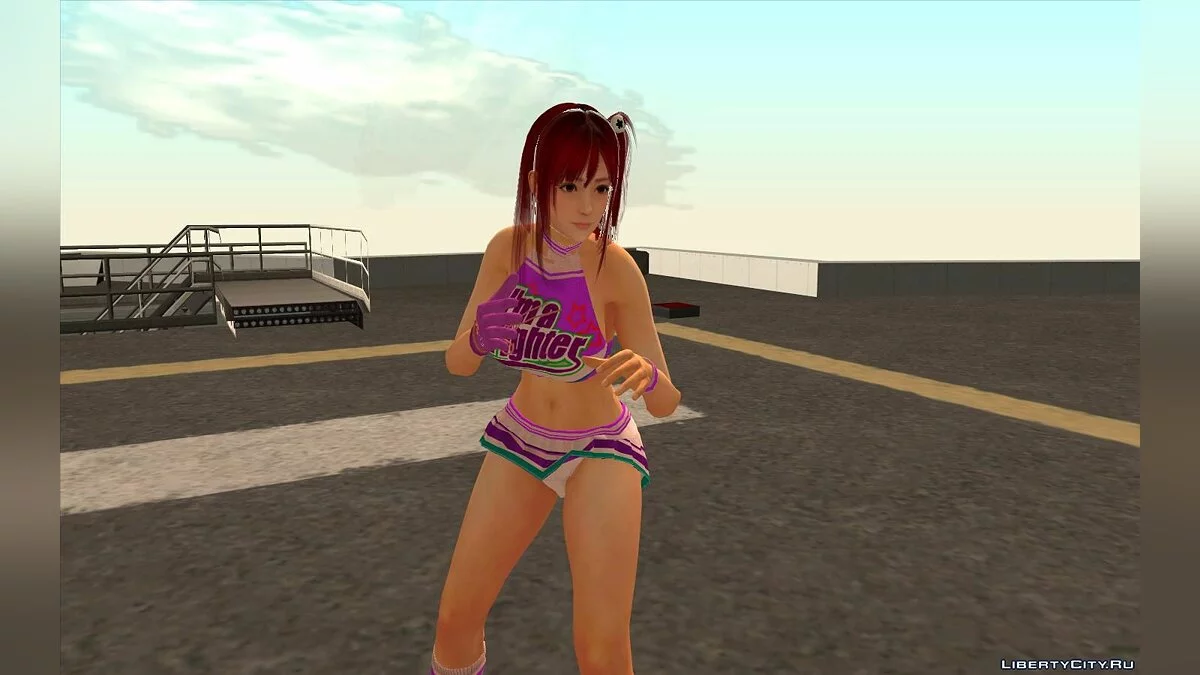 Хонока из Dead or Alive 5 в форме черлидера / GTA San Andreas
