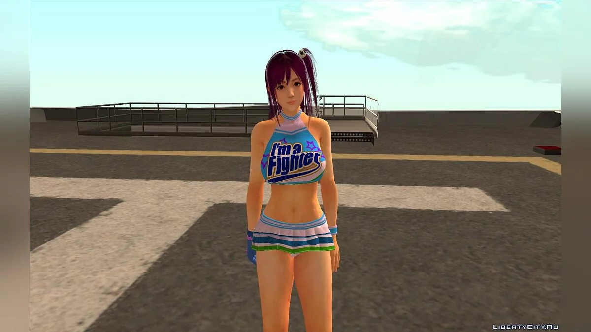 Хонока из Dead or Alive 5 в форме черлидера / GTA San Andreas