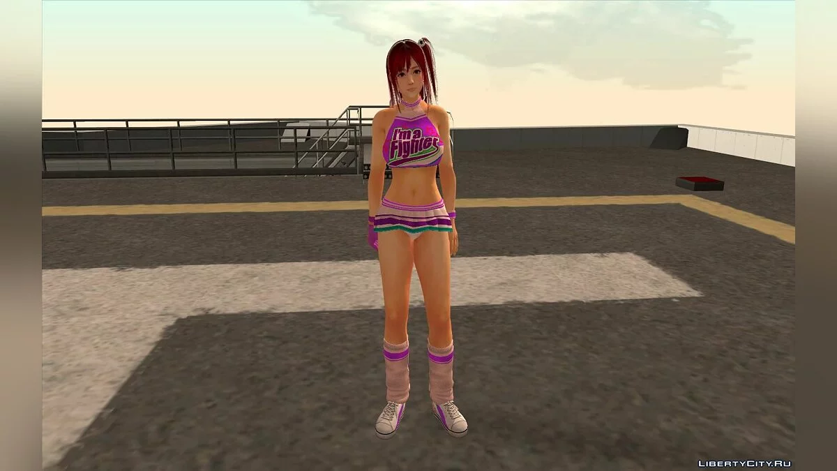 Хонока из Dead or Alive 5 в форме черлидера / GTA San Andreas