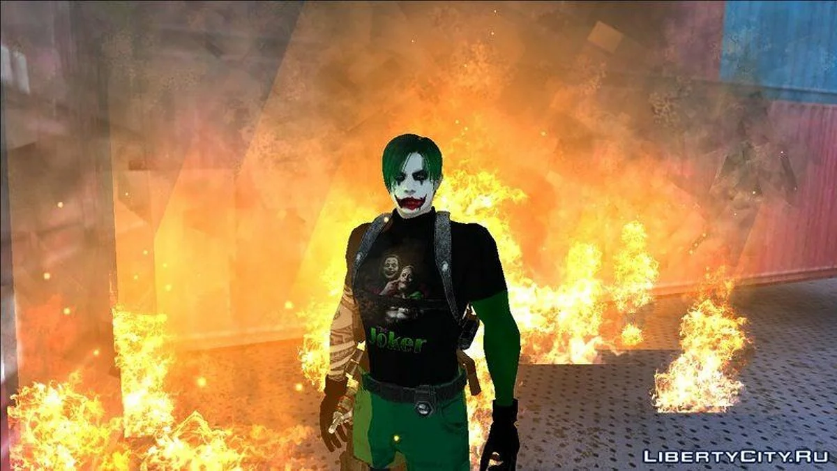 Леон в обличье Джокера / GTA San Andreas