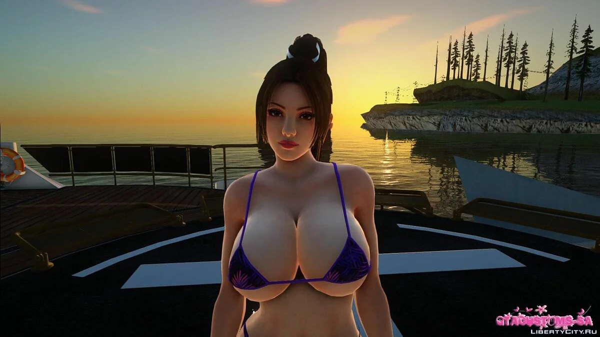 Мэй Ширануи в бикини / GTA San Andreas