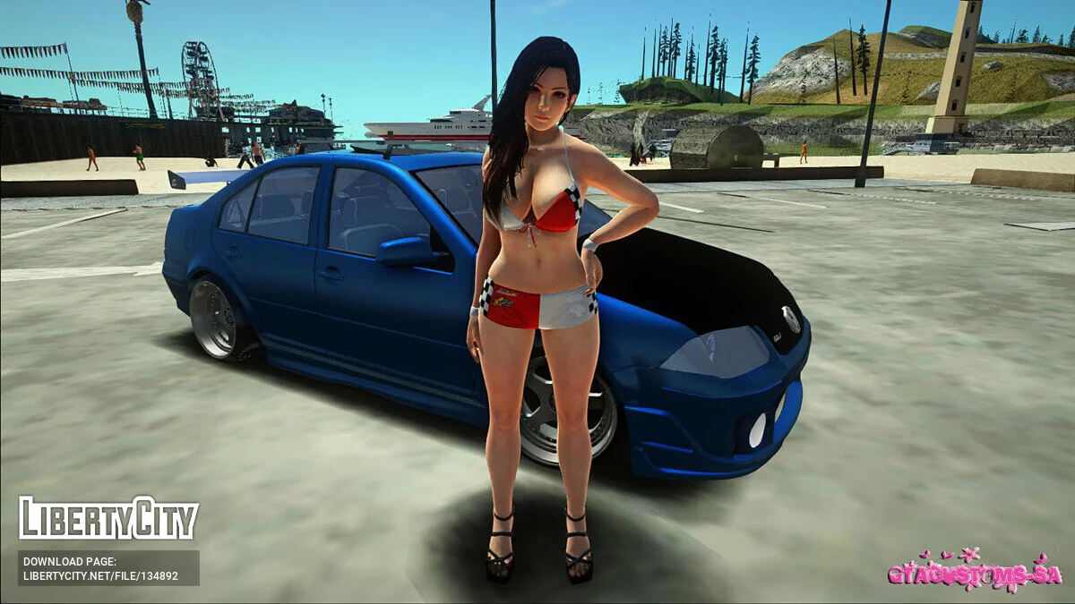 Мэй Ширануи в гоночной одежде / GTA San Andreas