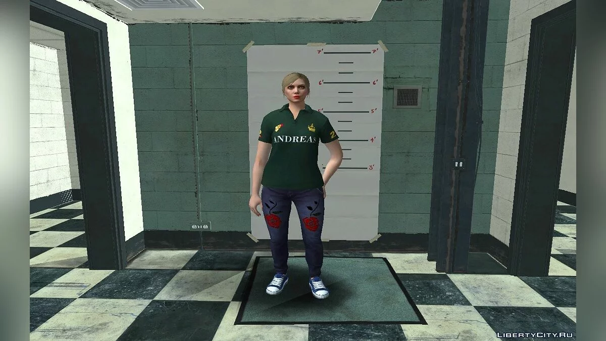Рандомный скин девушки-блондинки из GTA Online #1  / GTA San Andreas