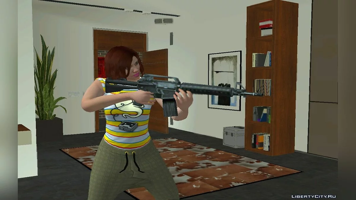Рандомный скин девушки из GTA Online #4 / GTA San Andreas