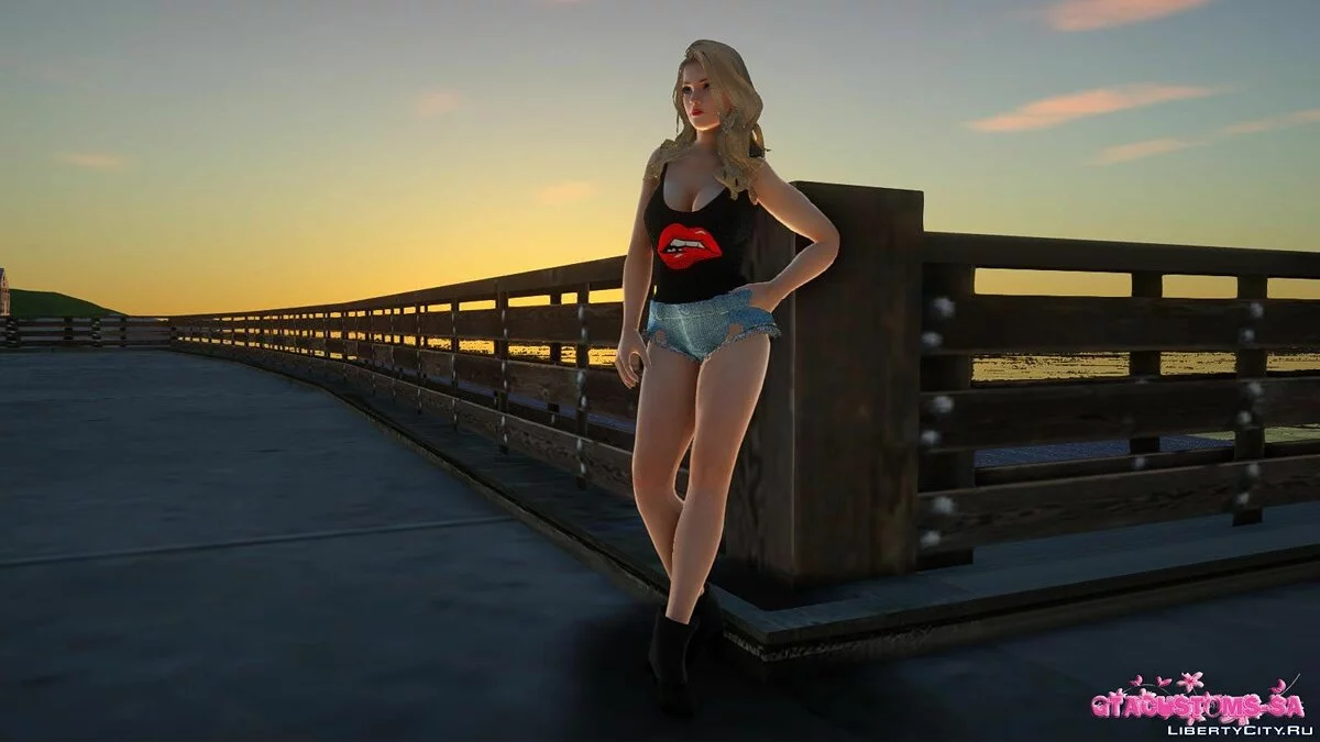 Тина Армстронг в повседневной одежде v2 / GTA San Andreas