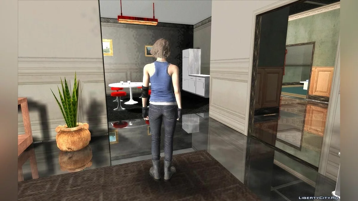 Джилл из игры Resident Evil 3 Remake / GTA San Andreas