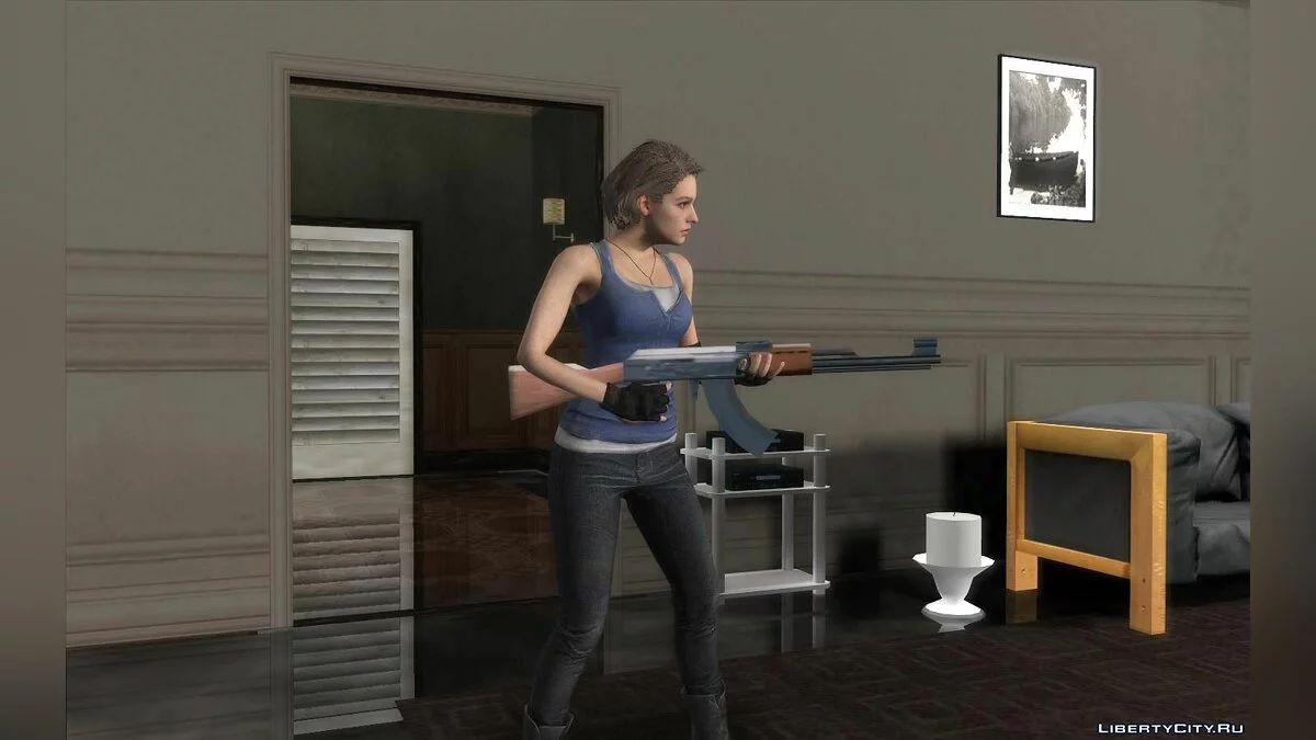 Джилл из игры Resident Evil 3 Remake / GTA San Andreas