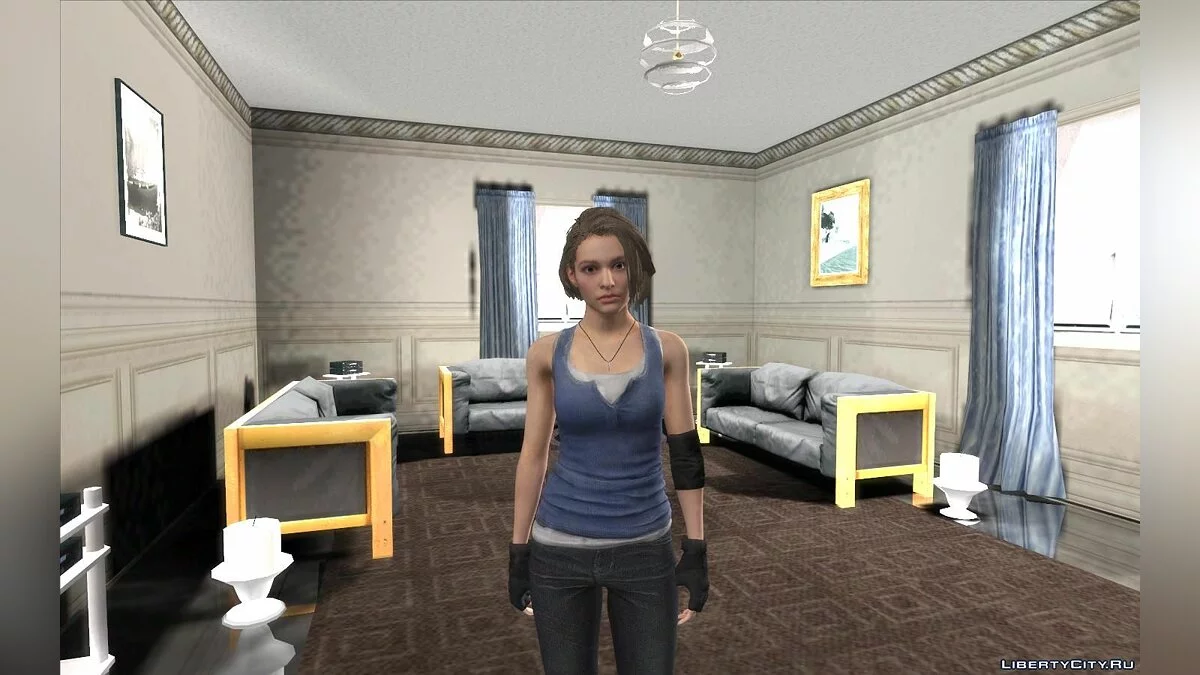 Джилл из игры Resident Evil 3 Remake / GTA San Andreas