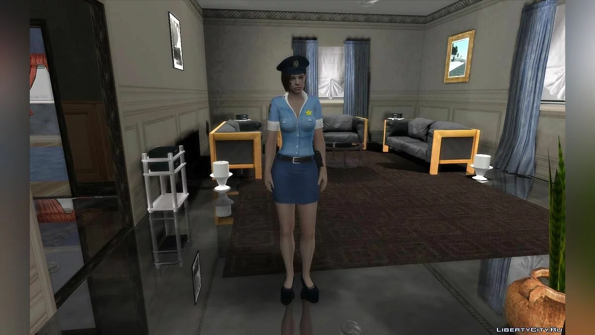Джилл Валентайн (офицер полиции) из игры Resident Evil 3 / GTA San Andreas