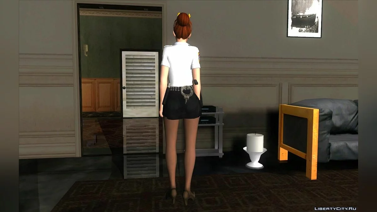 Касуми в одежде полиции  / GTA San Andreas