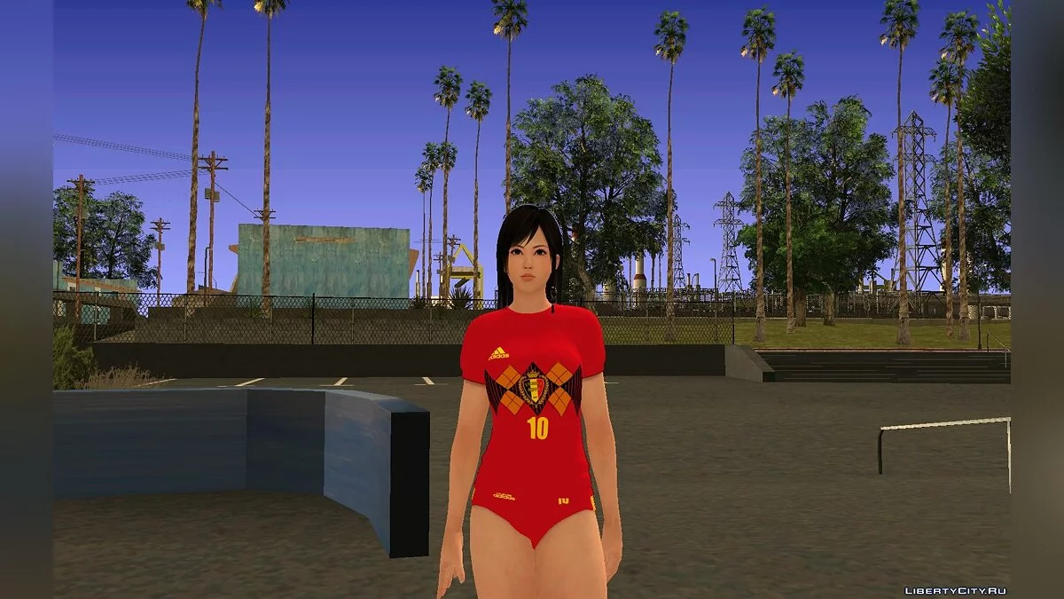 Кокоро в форме сборной Бельгии по футболу / GTA San Andreas