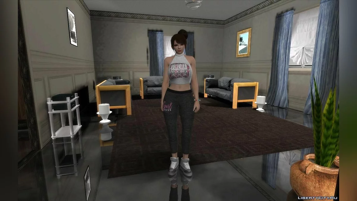 Mai в повседневной одежде V6 / GTA San Andreas