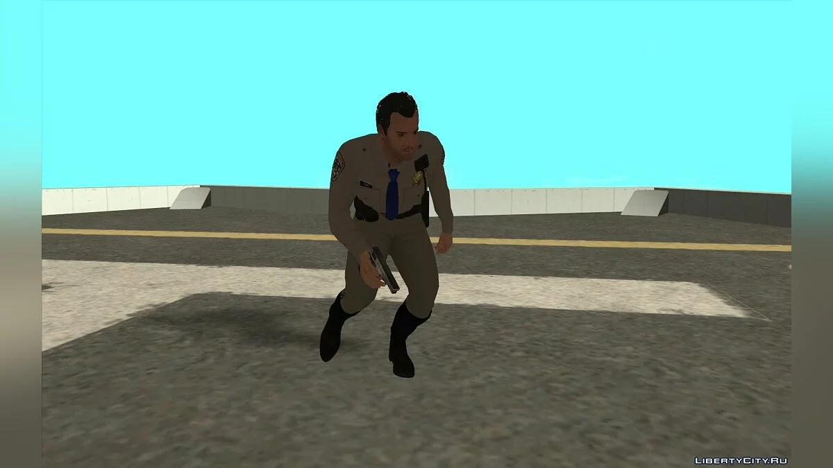 Майкл из GTA 5 в форме копа  / GTA San Andreas