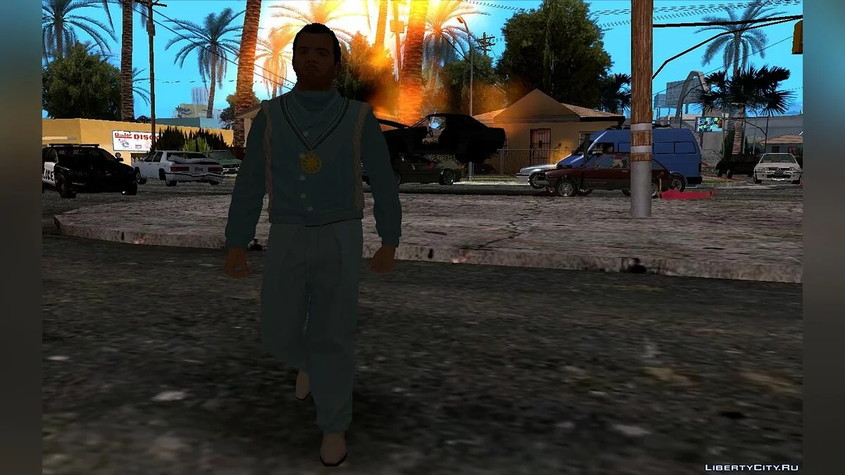 Майкл из GTA 5 в одежде Культа Эпсилон / GTA San Andreas