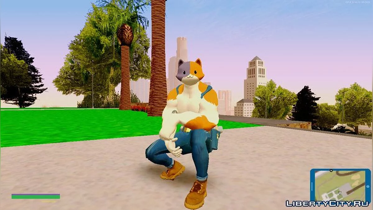 Мистер Мяускул из Фортнайта / GTA San Andreas