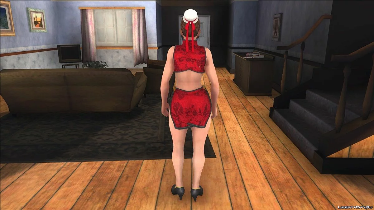 Мэй Ширануи в Мандариновом платье / GTA San Andreas