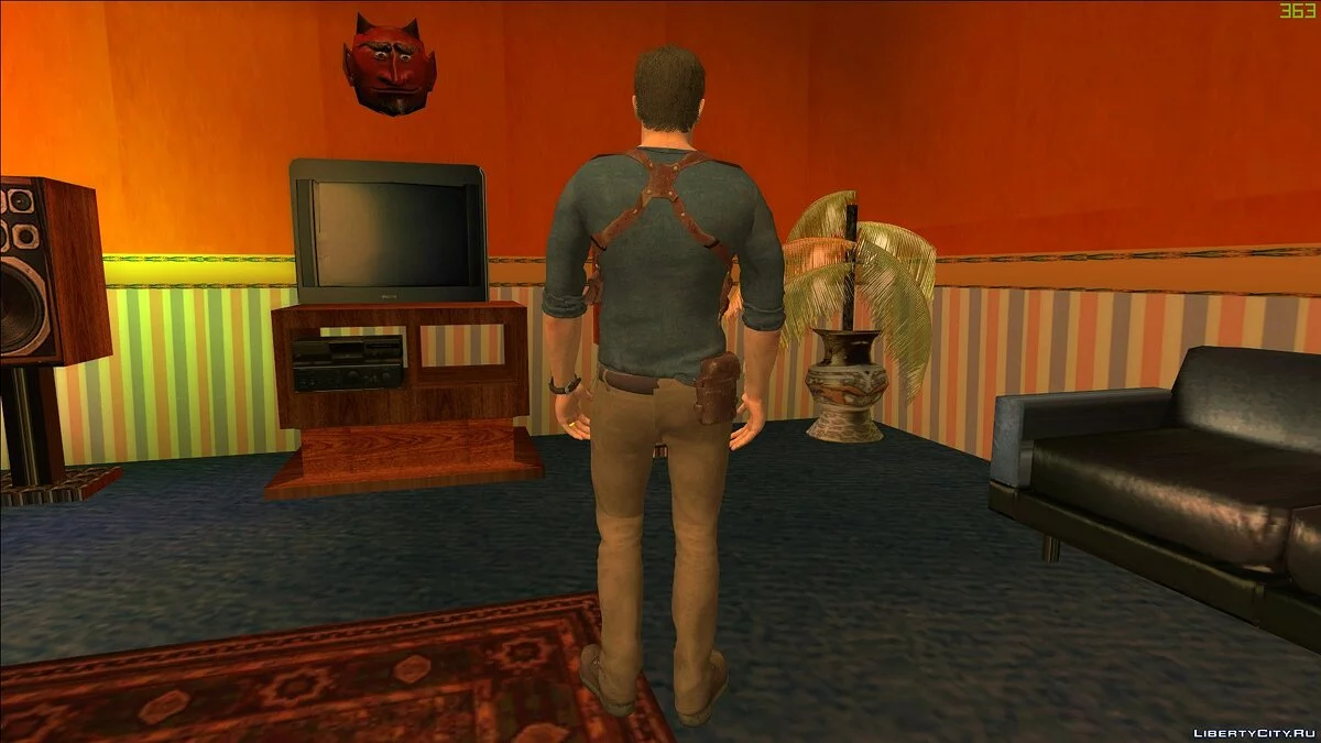 Нейтан Дрейк из Uncharted 4 / GTA San Andreas