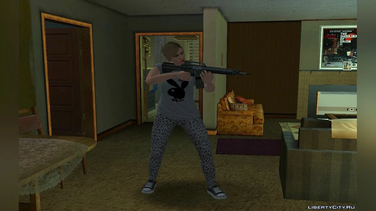Рандомный скин девушки блондинки из GTA Online #3 / GTA San Andreas
