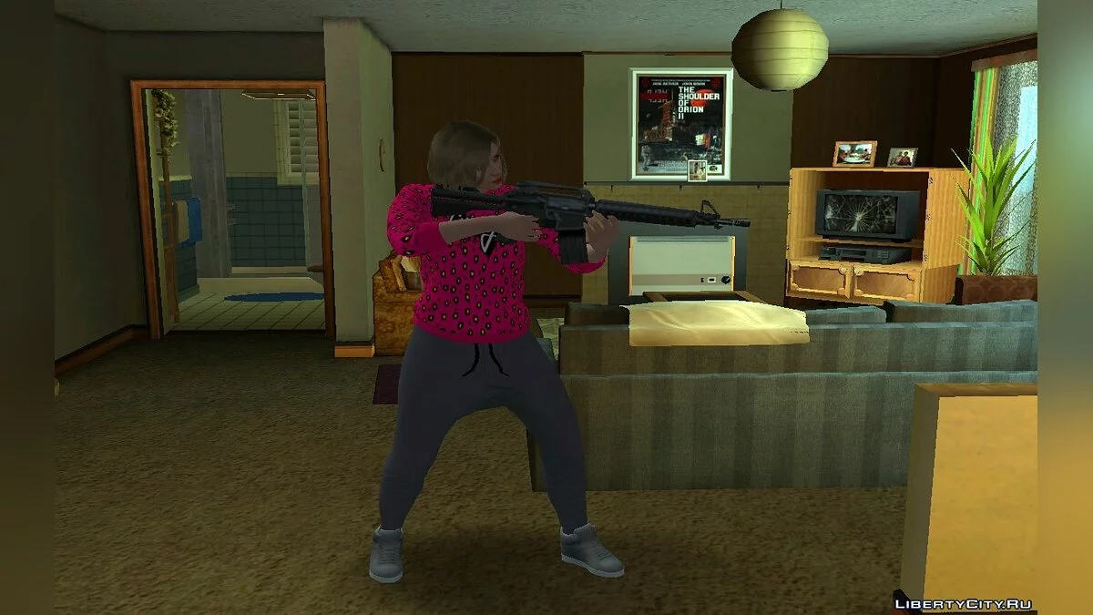Рандомный скин девушки блондинки из GTA Online #4 / GTA San Andreas