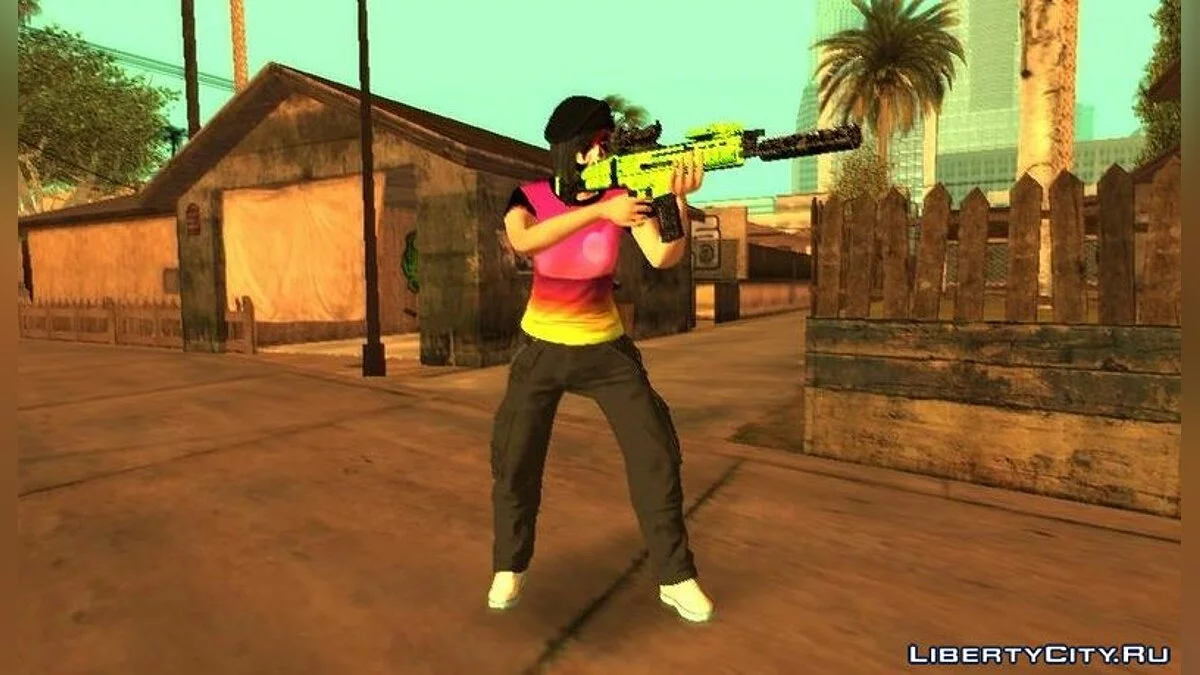 Скин девушки из GTA Online / GTA San Andreas