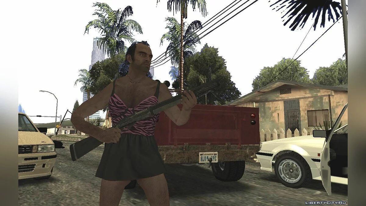 Тревор Филлипс в женском платье  / GTA San Andreas