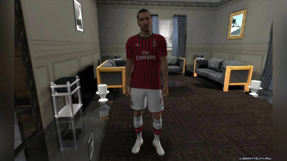 Златан Ибрагимович из игры Efootball PES 2020 / GTA San Andreas