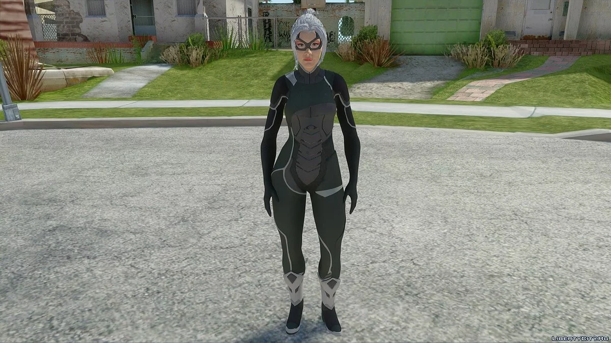 Чёрная кошка из Spider-Man PS4 / GTA San Andreas