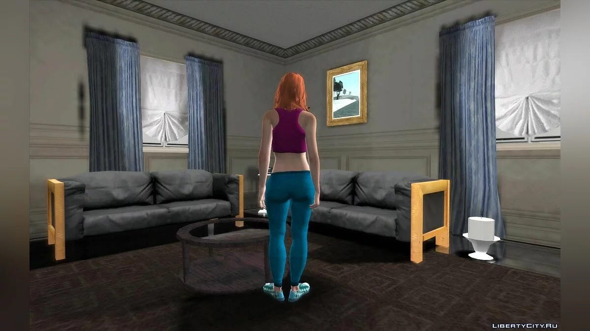 Девушка из игры Adobe Fuse 2018 / GTA San Andreas