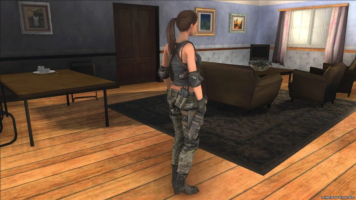 Эмили Рот в военной форме / GTA San Andreas