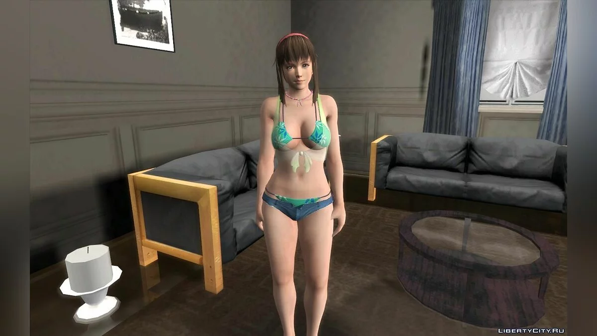 Хитоми в купальнике из игры Dead Or Alive Xtreme Venus Vacation / GTA San Andreas