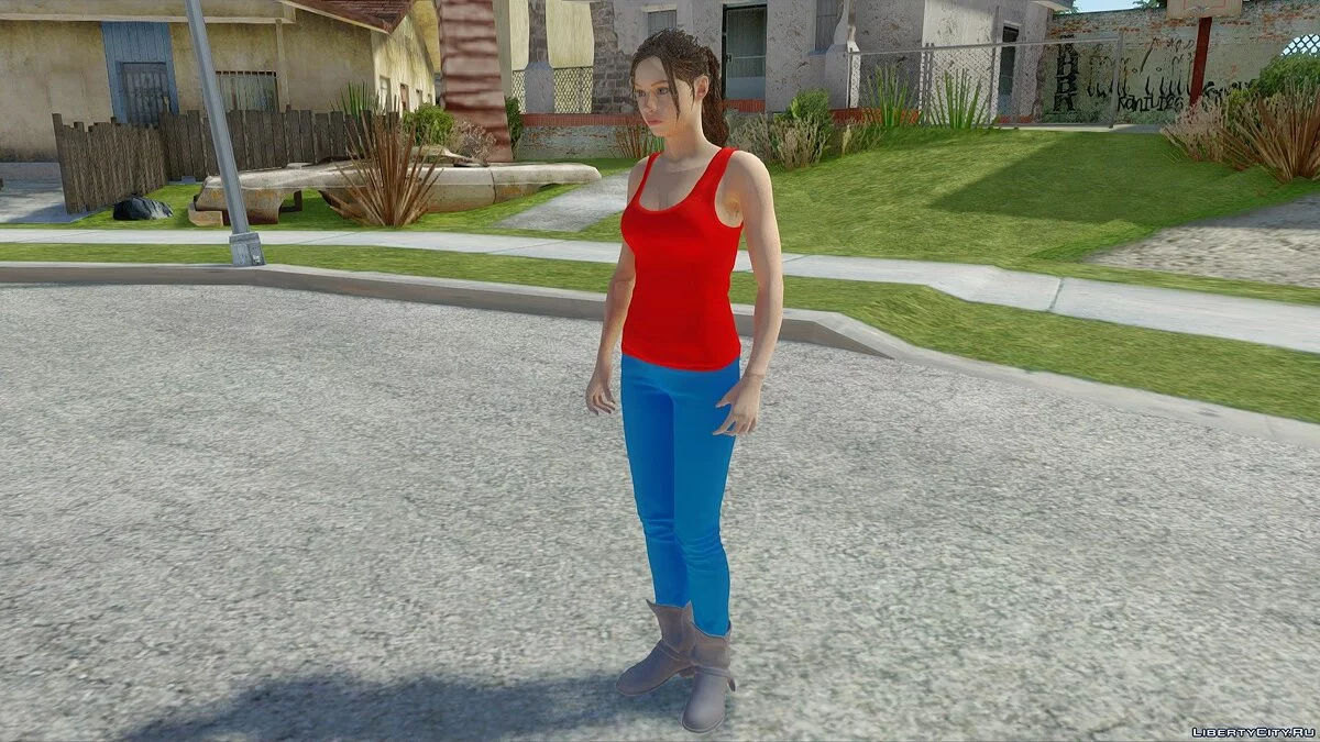 Клэр из игры: RE2:Remake / GTA San Andreas