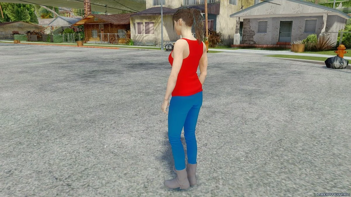 Клэр из игры: RE2:Remake / GTA San Andreas