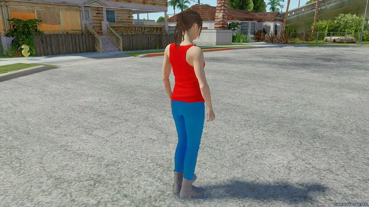 Клэр из игры: RE2:Remake / GTA San Andreas