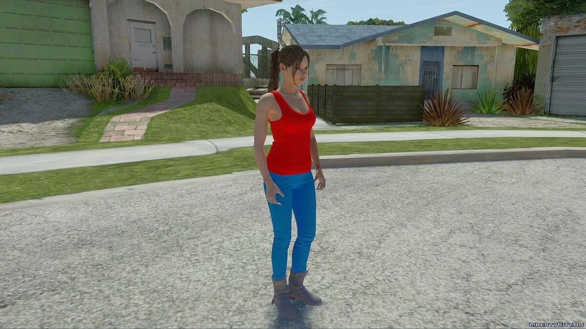 Клэр из игры: RE2:Remake / GTA San Andreas