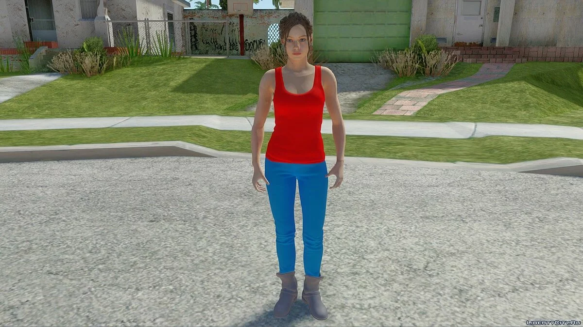 Клэр из игры: RE2:Remake / GTA San Andreas