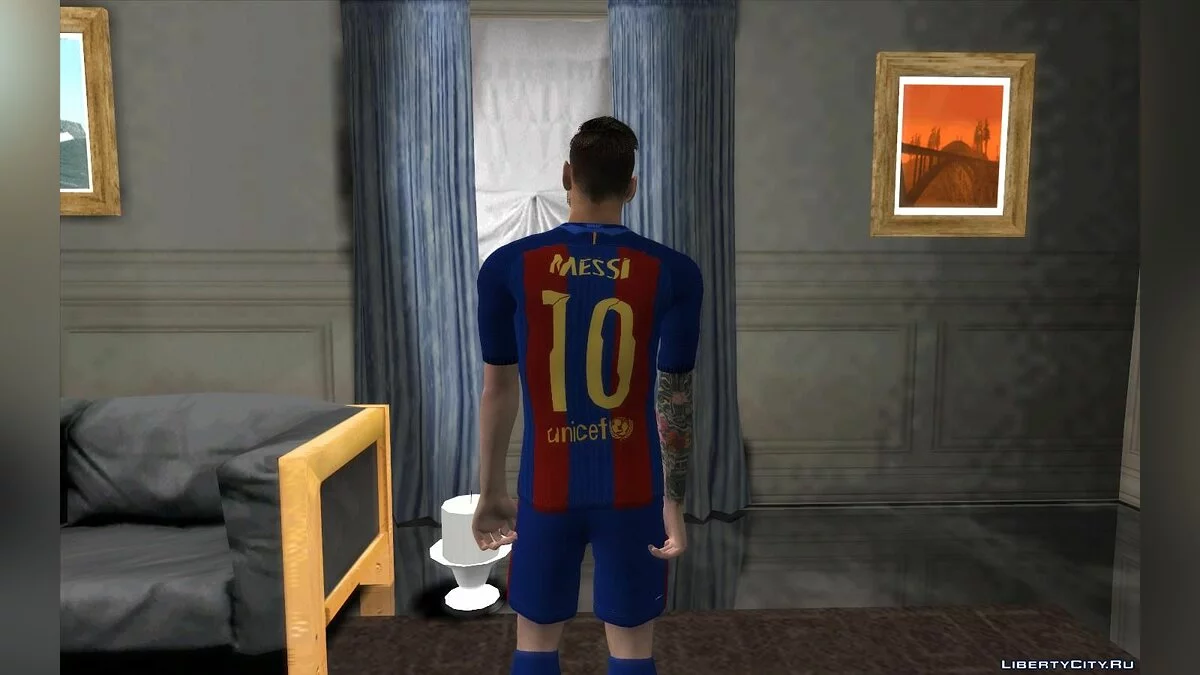 Лионель Месси из игры Fifa / GTA San Andreas