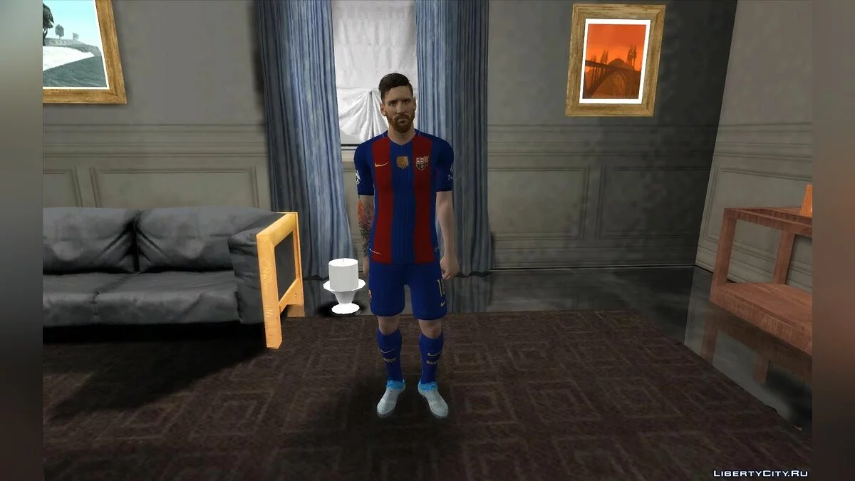 Лионель Месси из игры Fifa / GTA San Andreas