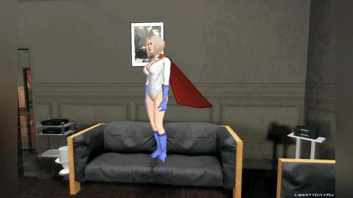 Power Girl из игры Injustice 2 / GTA San Andreas