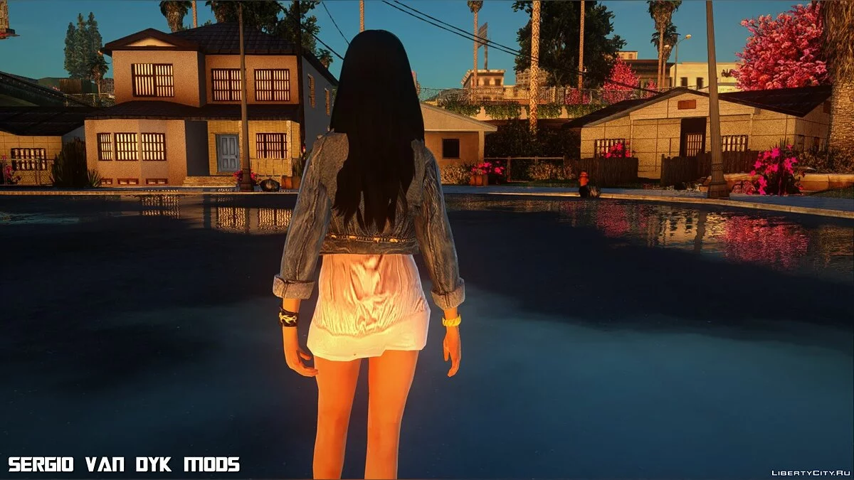 Проститутка в платье из GTA 5 №1 / GTA San Andreas