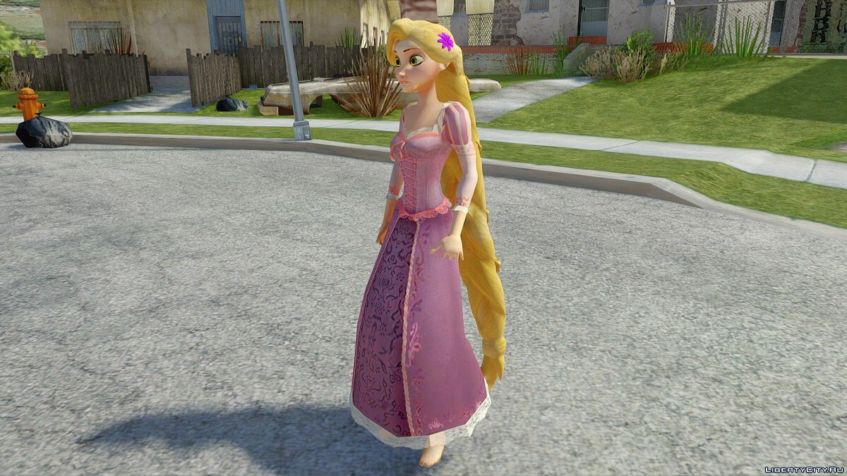 Замена rapunzel.dff в GTA San Andreas (2 файла)